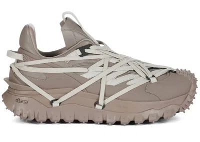 Pre-owned Rick Owens Men's  X Moncler Trailgrip Megalace Sneakers In Dust