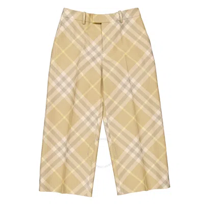 Burberry Check-print Tailored Wool Trousers