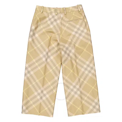 Burberry Check-print Tailored Wool Trousers