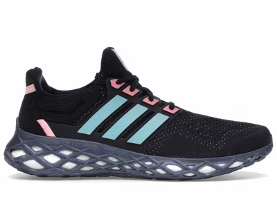 Pre-owned Adidas Originals Ultra Boost Web Dna Sneakers In Legend Ink/bliss Blue/beam Pink