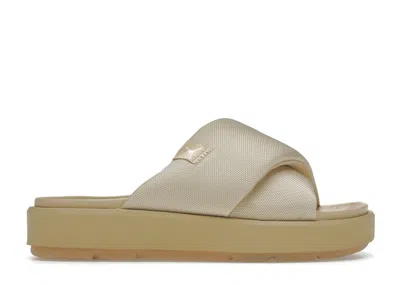 Pre-owned Jordan Sophia Slide (women's) Sneakers In Sesame/white