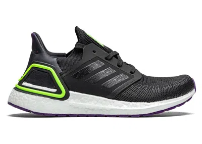 Pre-owned Adidas Originals Ultra Boost 20 Sneakers In Core Black/glory Purple/footwear White