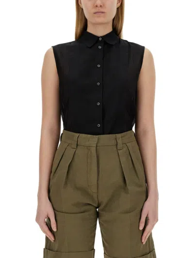 Aspesi Sleeveless Silk Blend Shirt