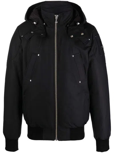 Pre-owned Moose Knuckles Men's  Original Ballistic Bomber In Black