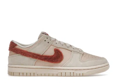 Pre-owned Nike Dunk Low Terry Swoosh (women's) Sneakers In Shimmer/mars Stone/sanddrift In Multi
