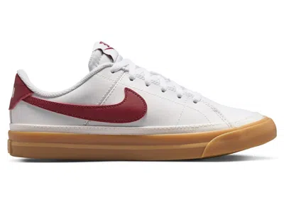 Pre-owned Nike Court Legacy Sneakers In White/gum Yellow/team Red In Multi