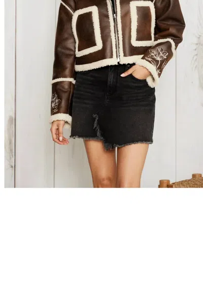 Driftwood Silas Shearling Jacket In Brown