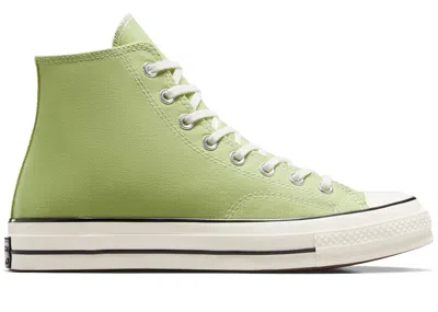 Pre-owned Converse Men's  Chuck Taylor All Star 70 Hi Vintage Canvas Sneakers In Vitality Green/egret/black