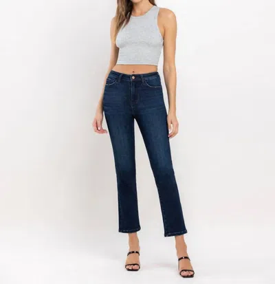 Vervet By Flying Monkey High Rise Ankle Slim Straight Jeans In Jubiliant