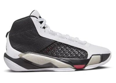 Pre-owned Jordan 38 Sneakers In White/siren Red/black