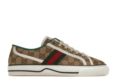 Pre-owned Gucci Tennis 1977 Gg (women's) Sneakers In White/red/green In Multi