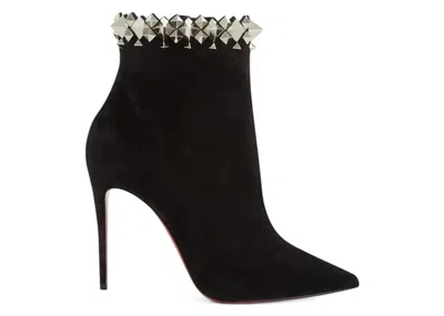 Pre-owned Christian Louboutin Firmamma 100 Veau Velours (women's) Sneakers In Black/silver In Multi