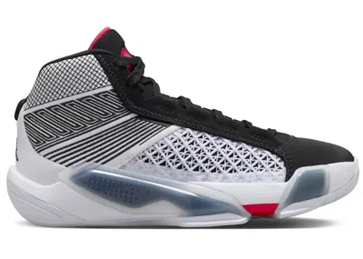 Pre-owned Jordan 38 Sneakers In White/black/siren Red