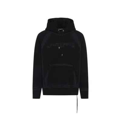 Mastermind Japan Mastermind Classic Hooded Black Sweatshirt With Graphic Detailing