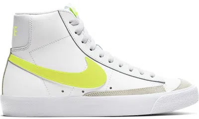 Pre-owned Nike Blazer Mid 77 Lemon Venom (women's) Sneakers In White/pure Platinum/fossil