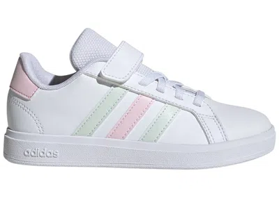 Pre-owned Adidas Originals Grand Court 2.0 Sneakers In Cloud White/crystal Jade/clear Pink In Multi