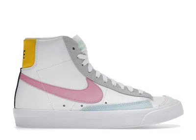 Pre-owned Nike Blazer Mid 77 Vintage Pastel (women's) Sneakers In White/pink Glow/pure Platinum