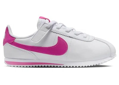 Pre-owned Nike Cortez Easyon Sneakers In White/laser Fuchsia