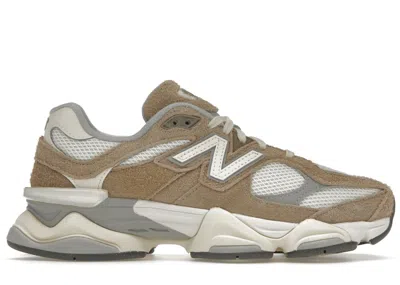 Pre-owned New Balance 9060 Sneakers In Driftwood/stone Pink/sea Salt