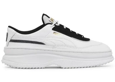 Pre-owned Puma Deva Chic (women's) Sneakers In White/black/dark Denim In Multi