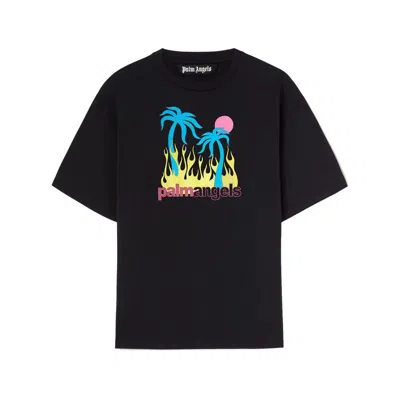 Palm Angels Burning Oasis Slim Fit Graphic T-shirt
