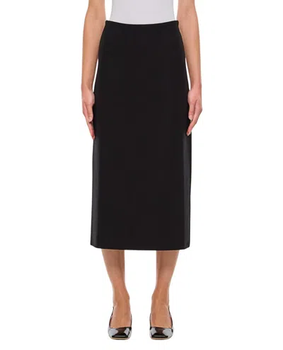 Gabriela Hearst Black Wolff Midi Skirt