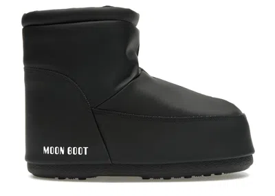 Pre-owned Moon Boot No Lace Rubber Boot Sneakers In Black