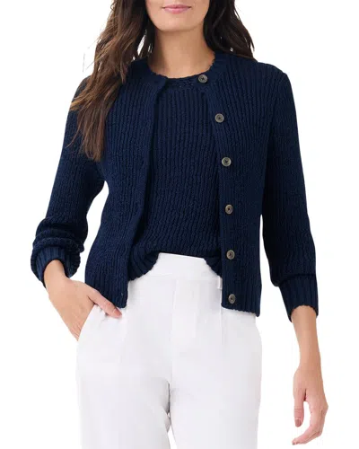 Nic + Zoe Nic+zoe Round Neck Button Up Cardigan