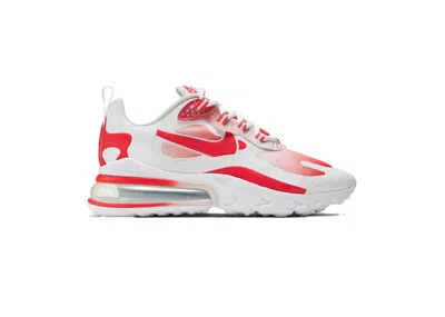 Pre-owned Nike Air Max 270 React Se Bubble Wrap (women's) Sneakers In White/track Red/barely Rose