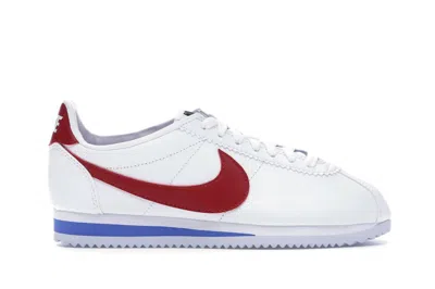Pre-owned Nike Classic Cortez Forrest Gump (2017/2021) (women's) Sneakers In White/varsity Red/varsity Royal