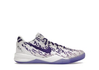 Pre-owned Nike Kobe 8 Protro Sneakers In White/court Purple In Multi