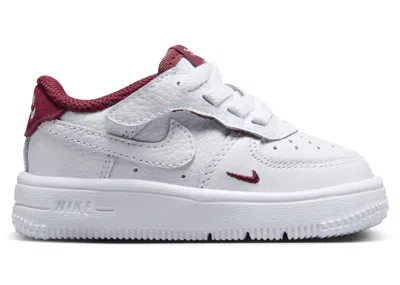 Pre-owned Nike Force 1 Low Lv8 Easyon Sneakers In White/team Red In Multi