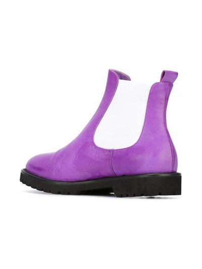 Shop Chalayan Chelsea Boots - Purple