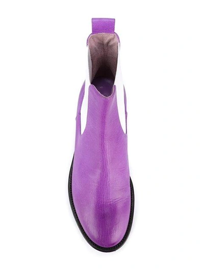 Shop Chalayan Chelsea Boots - Purple