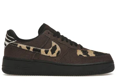 Pre-owned Nike Air Force 1 Low Animal Print (women's) Sneakers In Brown/black/tan In Multi