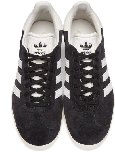 Shop Adidas Originals Black Og Vintage Gazelle Sneakers