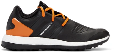 Y-3 Black & Orange Pureboost Zg Sneakers