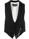 ALEXANDER MCQUEEN pocket chain waistcoat,DRYCLEANONLY