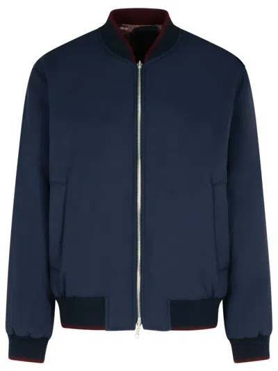 Dries Van Noten Volker Navy Viscose Blend Jacket