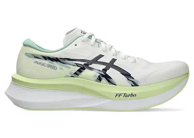 Pre-owned Asics Men's  Magic Speed 4 Sneakers In White/blue Expanse