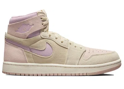 Pre-owned Jordan 1 High Zoom Air Cmft 2 Plum Chalk (women's) Sneakers In Muslin/particle Beige/sail In Multi