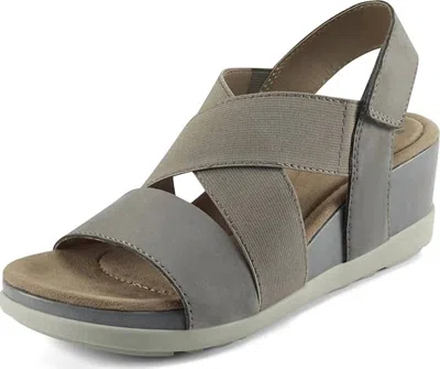 Earth Women's Carren Wedge Sandals In Pebble