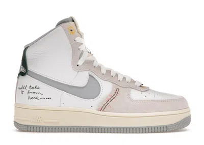 Pre-owned Nike Air Force 1 High Sculpt We'll Take It From Here (women's) Sneakers In Summit In White/wolf Grey/summ