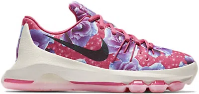 Pre-owned Nike Kd 8 Aunt Pearl Sneakers In Vivid Pink/hyper Turquoise/pink Blast