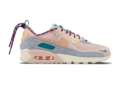 Pre-owned Nike Air Max 90 Se (women's) Sneakers In Fossil Stone/twine/ashen Slate