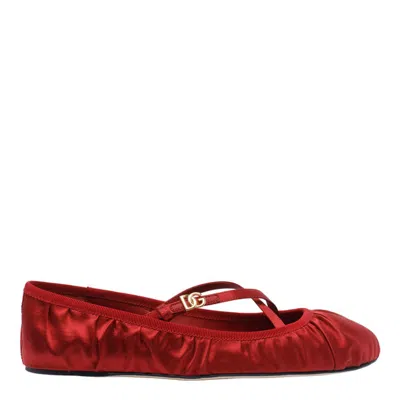Dolce & Gabbana Ballerinas Satin Leather Sole