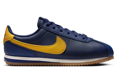 Pre-owned Nike Cortez University Gold Sneakers In Midnight Navy/blue Void/sail In Multi
