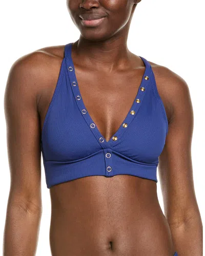 Robin Piccone Amy Halter Top In Blue