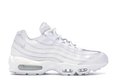 Pre-owned Nike Air Max 95 Triple (women's) Sneakers In White