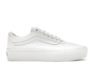 Pre-owned Vans Old Skool Platform (women's) Sneakers In True White